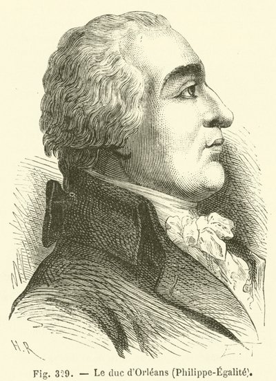 De hertog van Orleans, Philippe-Egalite door French School